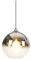MZStech Lámpara colgante esférica de color degradado, lámpara de cristal moderna basada en bombillas E27 (Plata, 30CM)