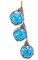 Kurt Adler D3638 Glass ABD Twine Blue Buoy Float Ornament, 7-inches Tall