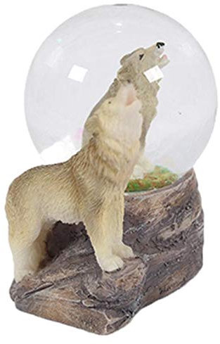 PIA International Glitzerkugel Wolf Schneekugel Tier Tiere Schneekugeln Wölfe