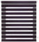 Blindecor Indus Sensa attrezzi | Tenda a rullo a doppio strato senza perforazione | Colore Viola 120 x 180 cm (Larghezza x Altezza) | Dimensioni del tessuto 117 x 175 cm