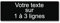 Plaque gravée personnalisée 1 à 3 lignes 30x10cm autocollante Noir