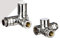 Dual Fuel Towel Rail Radiator Valves Chrome Angled Corner Valve 15mm x 1/2