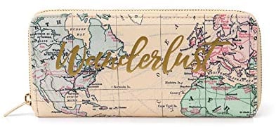 Legami - What a Wallet! - Portafoglio, Travel, in PU, 20x10 cm, 3 Scomparti, 12 Tasche per Carte, 2 Tasche Grandi per Banconote, Portamonete, Zip Esterna in Metallo
