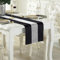 Deggodech Schwarz Tischläufer 180 cm Glitter Tischläufer Silber Diamant Table Runner für Küchentisch, Kaffeetisch, Kommode, Weinschrank Dekoration (32 x 180cm, Schwarz)