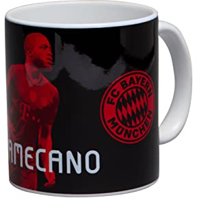 FC Bayern München Tasse - Upamecano - schwarz Signatur Kaffeetasse, Mug FCB