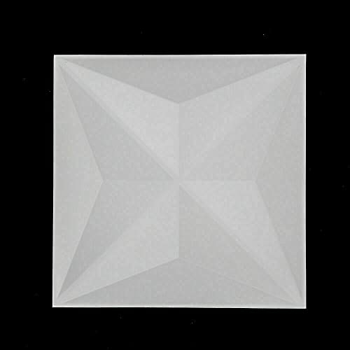 12 Stück Paneele 3D PVC Platten Wanddekoration Wandpaneele Dekoration Weiß Geeignet für Dreidimensionale Wanddekoration