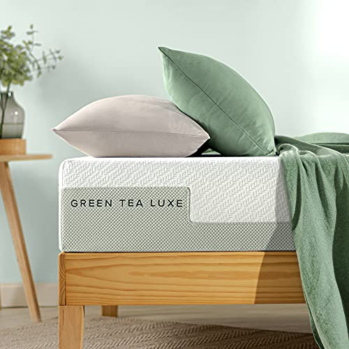 Zinus Viskoelastische Matratze mit grünem Tee Luxe, 7 Zonen, anpassbar, 150 x 200 cm, Höhe 25 cm, Oeko-TEX