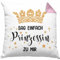 Kissen mit Füllung 40x40 Prinzessin Geschenk Mädchen Jugendliche Tochter Lustiger Spruch Geschenkiee Geburtstag Lustig (Rosa)
