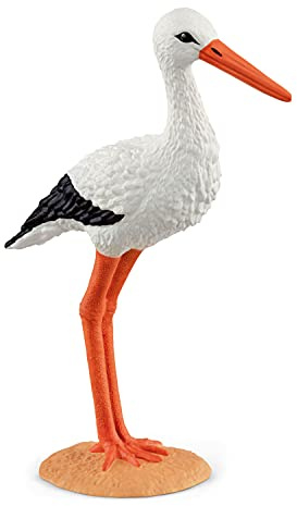 Schleich Farm World - Stork Toy Figurine - Kids Ages 3+ | 13936 | Farm Animal Figurine, Realistic Animal Toys, Barn Toy for Kids 3+, Screen-Free Imaginative Pretend Play, Montessori Toy