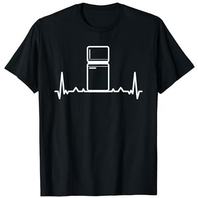Refrigerator Heartbeat Outfit Freezer And Fridge Lover T-Shirt