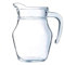 Glass Jug Fridge Door Pitcher for Breakfast Milk Orange Juice Beverages Water Carafe 500ml Small Jugs/Pitchers Juice Drinks Iced Tea Fruit Drink Home Kitchen Non Drip Spout (500ml)