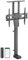 My Wall HP63-1L Support de montage pour TV motorisé, avec télécommande, hauteur réglable 94,0 cm (37) - 165,1 cm (65)