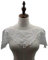 3D Blume Spitze Kragen Applikation Bestickter,Spitze Kragen Applikation Spitze Patch Spitzemotiv Applique Patches Verzieren Spitze Applique Patch Lace Trim für Kleid DIY Handarbeit,Weiss