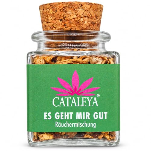 CATALEYA Es geht mir gut Räuchermischung 50 g im Glas mit Korkverschluss | Lose Mischung für persönliche Räucherrituale und kleine Auszeiten