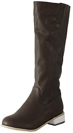 NOAGENJT stivali alti senza tacco stivali alti donna senza tacco stivali motocross 45 stivali donna alti cowboy western scarpe da ciabatte donna pelose sandali gioiello 3-Marrone 43