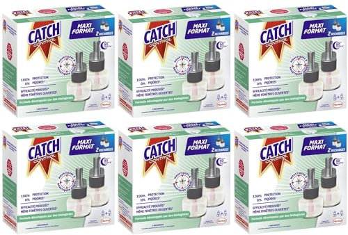 CATCH Control Pack de 6 x 2 Recharges électriques 45 nuits