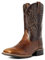 Stivali da Cowboy da Uomo Ricamo a Punta Stivali Western Stivali a metà Polpaccio Vintage di Grandi Dimensioni 38-48 (41,Marrone)