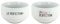 DECOHO - Pack de 2 bols modèle Perfection personnalisables avec Prénom - Cadeau personnalisé couple - Pour son/sa chéri(e) - Blanc