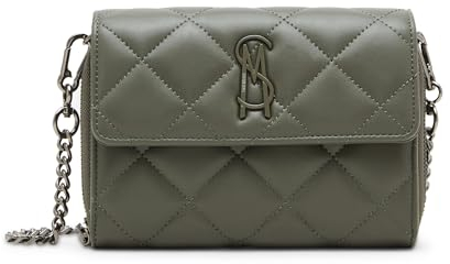 Steve Madden Damen Carina Wallet Crossbody Bcarina WOS, Dark Olive