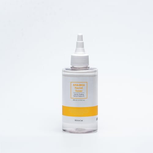 BibimCos Gesichtswasser AHA-BHA Peeling und Reinigendes Gesichtswasser Korean Skincare, Sanfte Hautpflege für Glatte, Strahlende Haut,Salicylsäure Gleicht Talg Aus, Vegan, Alle Hauttypen, 200ml
