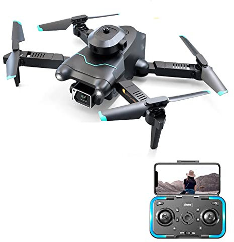 TsoLay Mini Drone with Camera, Optical Flow Localization Drones with 4K HD Dual Camera, Headless Mode, 1-Button Start Speed, 360 ° Revolution, for Christmas and New Year Gift