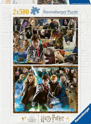 Ravensburger Puzzle 12000343 - Die Welt von Harry Potter - 2X 500 Teile Puzzle für Erwachsene und Kinder ab 12 Jahren