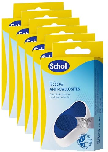 SCHOLL Râpe Anti-callosités Nano Verre - Exfoliation Douce - Lavable