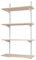 BOOMET · Wandregal Bausatz mit Boden · Höhe: 50 cm · 3 Ebenen in 80 x 30 cm (B x T) · Farbe: weiß · 42 Varianten · Stahl Regalträger · einfache Montage · bis zu 55kg Traglast