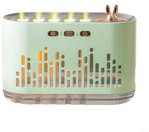 Luftbefeuchter Bunte Dynamische Musik Diffuser Luftbefeuchter Hause Große Nebel Luft Aromatherapie Maschine Schlafzimmer 181 X 115 X 77 Mm(Green)