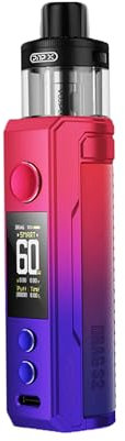 DRAG S2 - VOOPOO Drag S 2 Kit 60W Vape 2500mAh Akku 5ml PNP-X Pod (PNP X 0,2Ω + PNP X 0,3Ω Spule) DTL E-Zigaretten-Verdampfer - Ohne Nikotin (Modern Red)