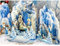 Weihnachtskarten, religiöse Weihnachtskarten, 3D-Pop-Up-Weihnachtskarten mit Umschlag für Urlaub, Krippenszene, Engel, Jesus Christus, Heilige Familie, Weihnachtsgeschenke, Schneeflocken, christliche