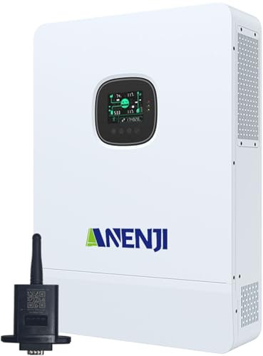 Aninerel 12KW Hybrid Wechselrichter All-in-One Single-Phase und Three-Phase 48V DC zu 230/400V AC Solar Wechselrichter Eingebauter 260A MPPT Laderegler, für Bleisäure, Lithium Batterie oder Batteriele