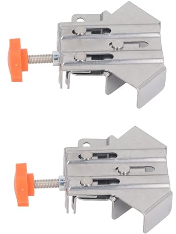 Corner Clamps for Woodworking, Right Angle Clamp Stainless Steel Adjustable Corner Clip Fixing Tool 2Pcs Corner Clamp Right Angle Toggle Clamp for Woodworking, Photo Framing
