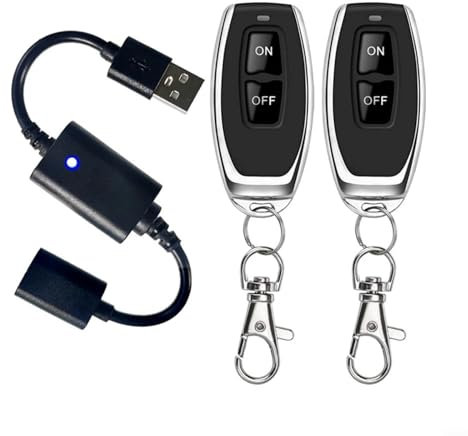HOHOVYVY LED Fernbedienung, USB Zeitschaltuhr, DC 5V USB Wireless RF Fernbedienung Schalter Treiber Power Für LED Licht Streifen(P30-2)