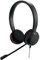 Jabra Evolve 20 - Cuffie stereo con certificazione di comunicazione unificata per softphone VoIP con cancellazione passiva del rumore, USB-C/A, colore nero