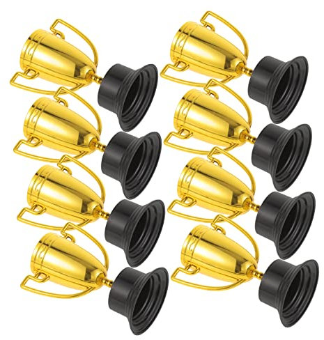 Toyvian 8stücke Teiliges Mini Goldfarben Plastik Party Pokale Junge Mädchen Wettbewerbs-auszeichnungen Für Schule Spaßpreis Belohnungsspiel Zubehör