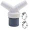 HOHOVYVY Washing Machine Drain Double Connection Double Drain Adapter for Dishwasher and Washing Machine Y Shape 1 1/4 Inch 40 mm PVC (Double Connection Y)