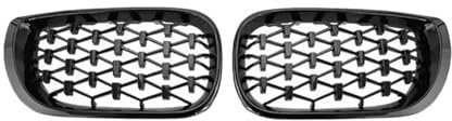 2 Rejillas Delanteras de riñón compatibles con BMW E46 Serie 3 02-04 Sedán Facelift 320i 325i 330i 330xi Grill(Glossy Black)