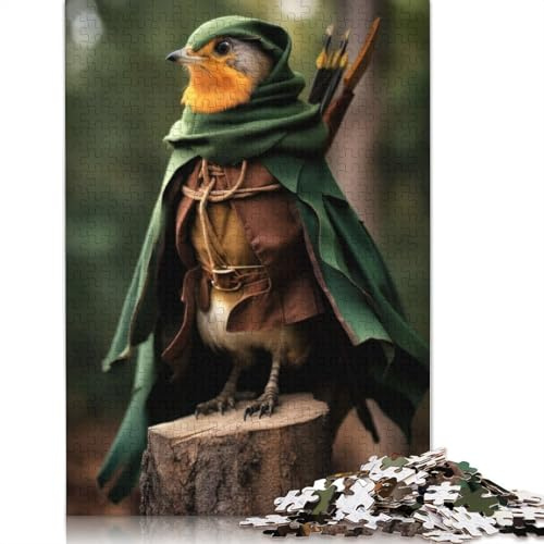 Robin Hood Puzzle, Denksportaufgabe, 100% recycelter Karton, Puzzle für Frauen und Männer, Muttertagsgeschenke, 1000 Teile (26 x 38 cm)