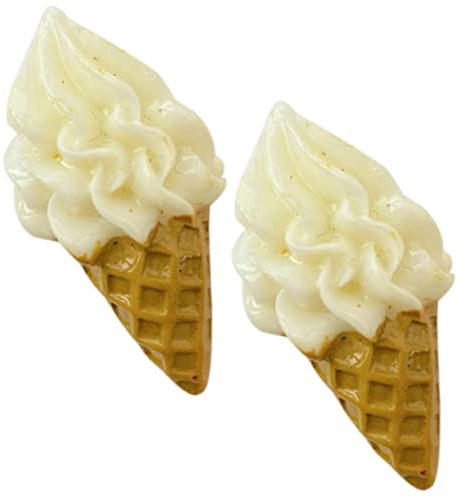 COSMEVIVI Eiscreme Ohrstecker Frauen Süße Dessert Ohrringe für Teenager Hängende Ohrstecker Resin Trendige Eistüte Schmuckstücke für Mädchen für Partys und Hochzeiten