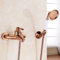 Mitigeurs De Baignoire Muraux avec Pomme De Douche Baignoire à Levier Unique Mitigeur De Douche Robinet De Baignoire De Salle De Bain, Rose Gold