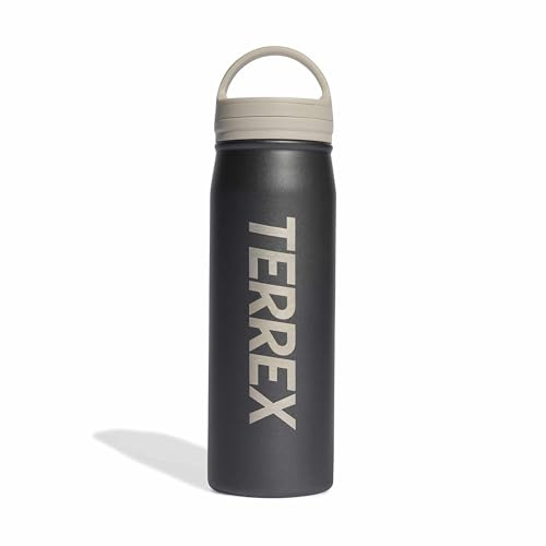 adidas Unisex Terrex Double Wall Steel Bottle 600Ml Bottle, grey six, One Size