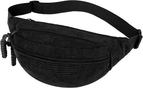 Aucuu Umhängetasche Damen, Cord Bauchtasche, Bauchtasche Klein, Cord Crossbody Bag, Gürteltasche Damen, Brusttasche Bum Bag, Sport Hüfttaschen für Laufen Schule Outdoor Reise