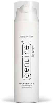 genuine haircare Haarmaske 3 | Intensivpflege für trockenes, strapaziertes & coloriertes Haar | Arganöl, Jojobaöl & Hyaluron | Tiefenpflege, Glanz & Geschmeidigkeit | 200 ml