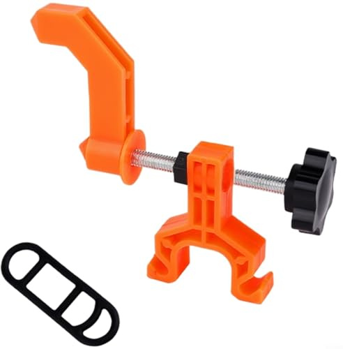 ComfyHarbor ABS, strumento portatile per regolare i raggi delle ruote della bicicletta, per riparazione di allineamento delle ruote anteriori e posteriori, con fissaggio in gomma (arancione-A)