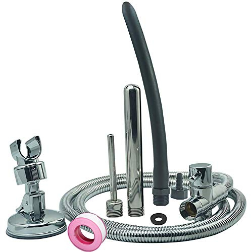 Sistema de enema de ducha con manguera de 79 pulgadas, desviador de 3 vías, limpiador portátil para hombres y mujeres, kit de boquilla de enema