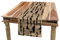 ABAKUHAUS afrikanisch Tischläufer, Frau Carry Wasser Vasen, Esszimmer Küche Rechteckiger Dekorativer Tischläufer, 40 x 225 cm, Beige Tan Dunkelbraun