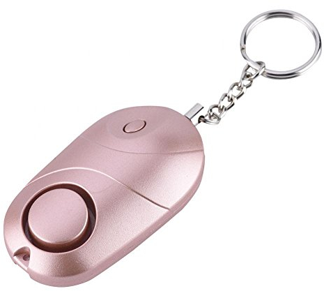 Alarme personnelle, Porte-clés d'urgence 130 DB avec lumière LED Flash, Mini Alarme de sécurité Portable pour Femme/Enfants/Personnes âgées/Filles
