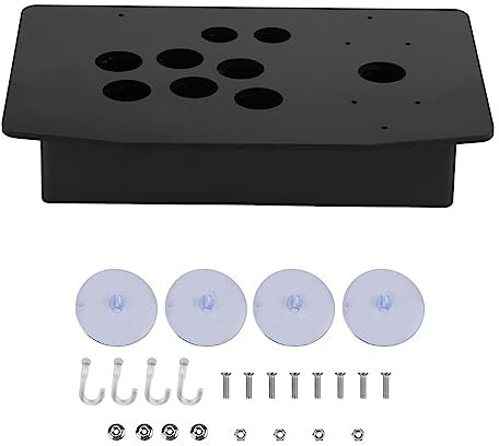 Lazmin Panel de acrílico Joystick, Panel de acrílico Negro DIY y Juego de reemplazo de Estuches Inclinados para Game