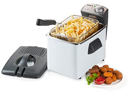 DOMO DO519FR Friteuse inox blanc, 4.5L, 3200W